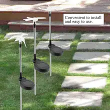 3 шт. красочный солнечный светильник для газона на открытом воздухе бабочка/Птица/Стрекоза садовый светодиодный светильник