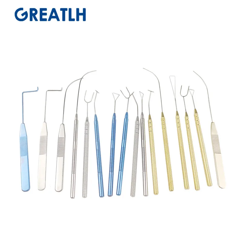 Ophthalmic Surgical Instruments Beauty Plastic Surgical Tool Titanium Double Eyelid Designer Triangle Simulator U-Shaped Double Eyelid Embedding Tool T-Shaped Designer Ophthalmic Tools