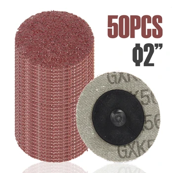 

50pcs 2 Inch Diameter High Quality Sanding Discs Wet & Dry Flocking Sandpaper for Sander Grinder