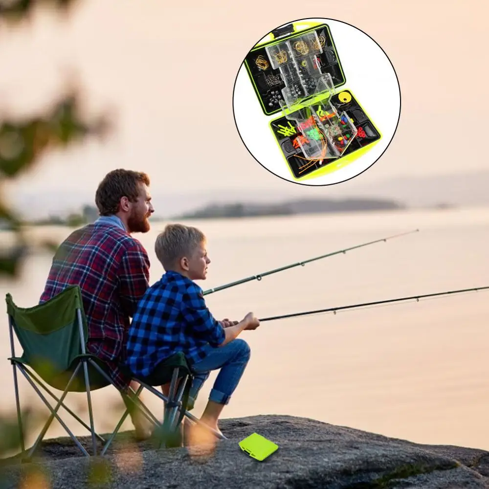 

24 Grid Double-Sided Fishing Accessories Box Tool Storage Box Rock Fishing Accessories Box Waterproof Mini Portable Box
