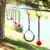 Ниндзя Полоса Препятствий Линия Комплект 12 м Slackline 7 Висячие Препятствия 9 Пряжки 440lbs для Ниндзя Воин Дети Открытый Задний Двор Весело