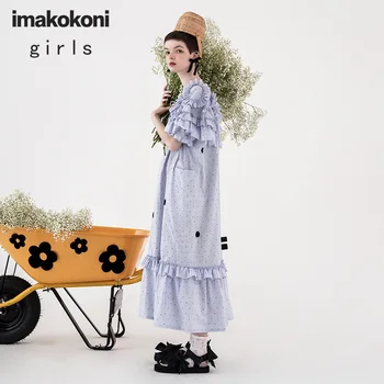 

imakokoni original design small strawberry print summer fresh Japanese dress 20 summer new 202914