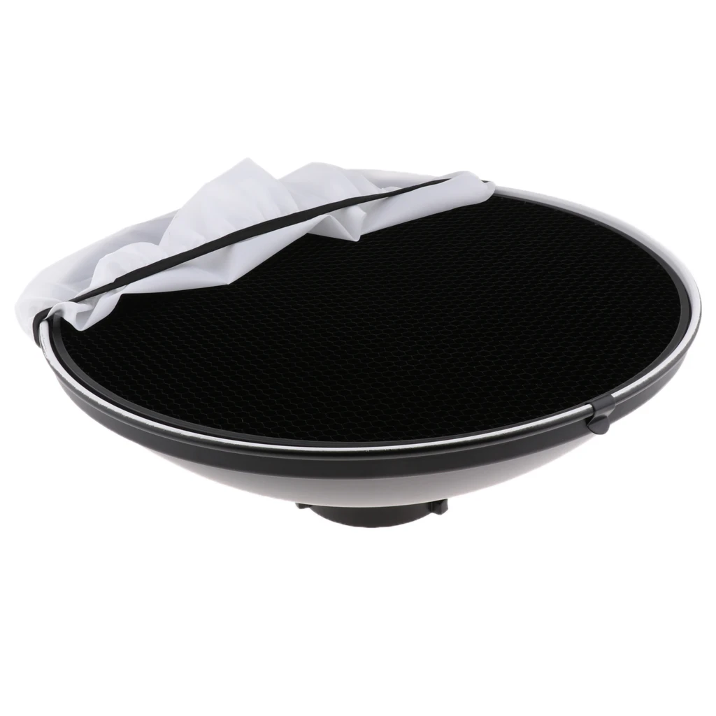 Pro beauty Dish 16 дюймов Bowens крепление с сотовой сеткой-легкий металл для фотостудии вспышка Speedlight