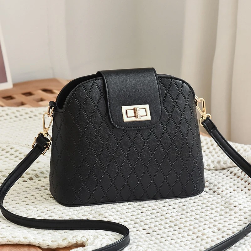 

Fashion Woman Bag Check Grain Pattern Shell Messenger Bag Quality PU Famous Designer Handbag Quality 2019 New Shoulder Bag
