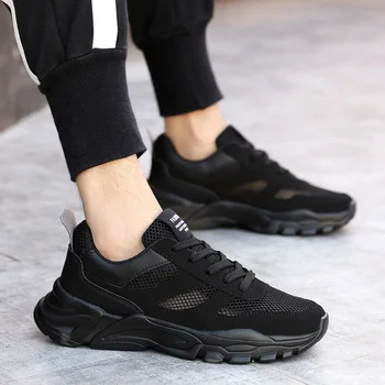 

Tlynskhc Summer Breathable Men's Shoes Anti-Odor Wild Men Sneaker Lightweight Mesh Running Shoes Casual Zapatos De Hombre