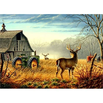 

5D DIY Full Round Drill Diamond Painting Cross Stitch Embroidery Kit Art Decor
