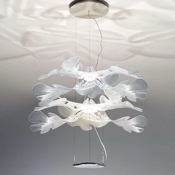 

Nordic Designer LED Kitchen Dining&Bar Pendant Lights Petals PVC Pendant Lamps Child Bedroom Living Room Decoration Hanging Lamp