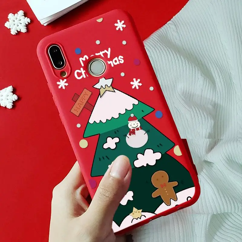 Чехол с рождественской елкой для TPU huawei Nova 2 Lite 3 3i 4 5 Pro P9 P10 P20 P30 Lite mate 30 20 Pro Lite P Smart красный чехол для телефона