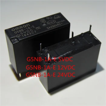 

5PCS 5V 12V 24V Power Relays G5NB-1A-E- 5VDC 12VDC 24VDC 5A 250VAC 4PIN