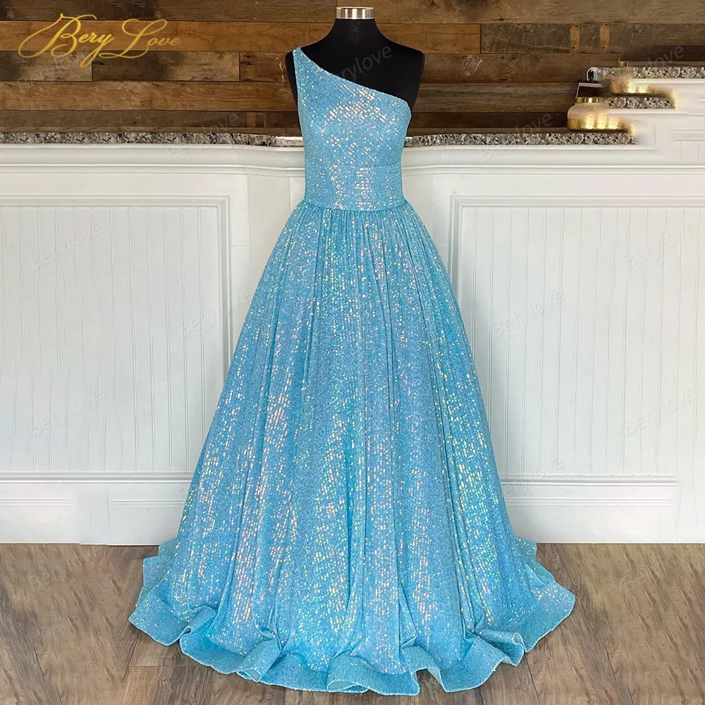Berylove Sparkly Evening Dresses Long 