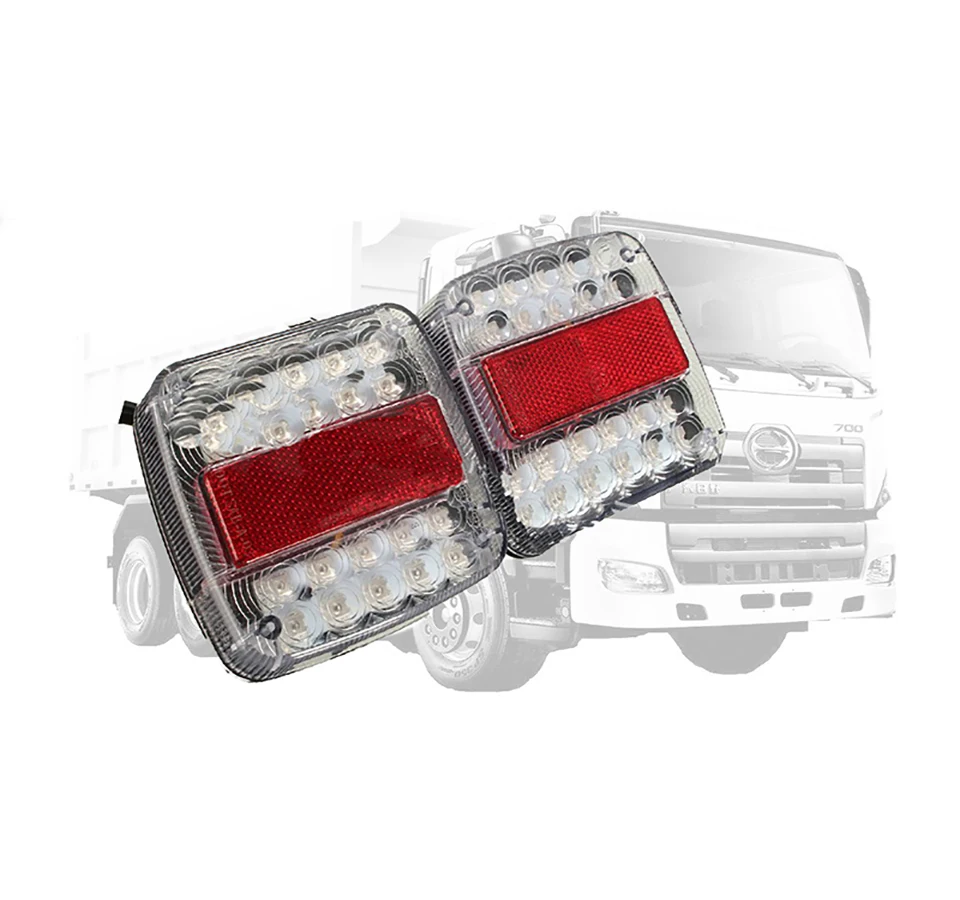 Nlpearl 1pcs Car Light Assembly 26LED Rear Tail Light for Trailers Waterproof Stop Warning Lights For Car Truck Caravan ATV 12V