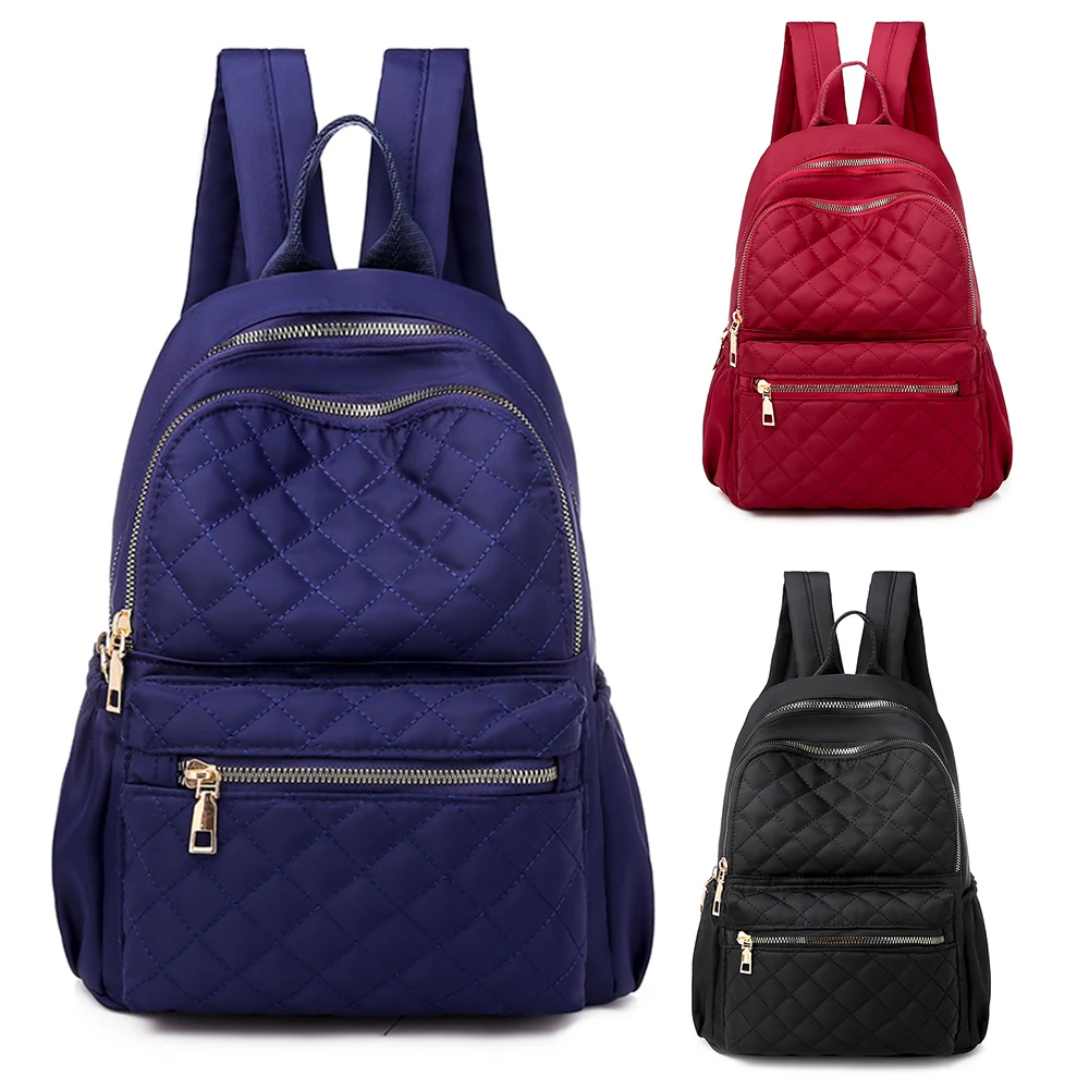 Puimentiua женский вместительный простой стильный водонепроницаемый рюкзак, Студенческая сумка с защитой от кражи, женский рюкзак высокого качества для путешествий