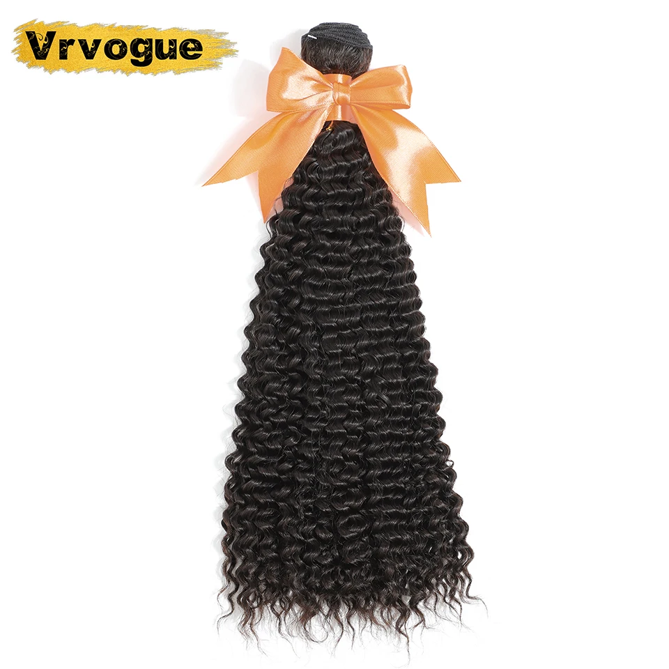 

Vrvogue Hair Peruvian Kinky Curly Bundles Remy Human Hair Extensions Nature Color Can Buy 1/3/4 Bundles 100g Hair Bundles