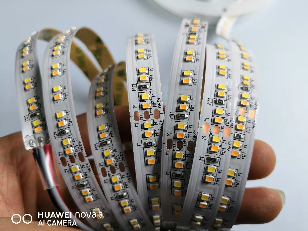 [Seven Neon]5M 2216 SMD LED Strip 10mm DC24V 240Led/M 19.2W CRI>90 dual white 7-10LM Micro 2216 LED flexible strip high lumen