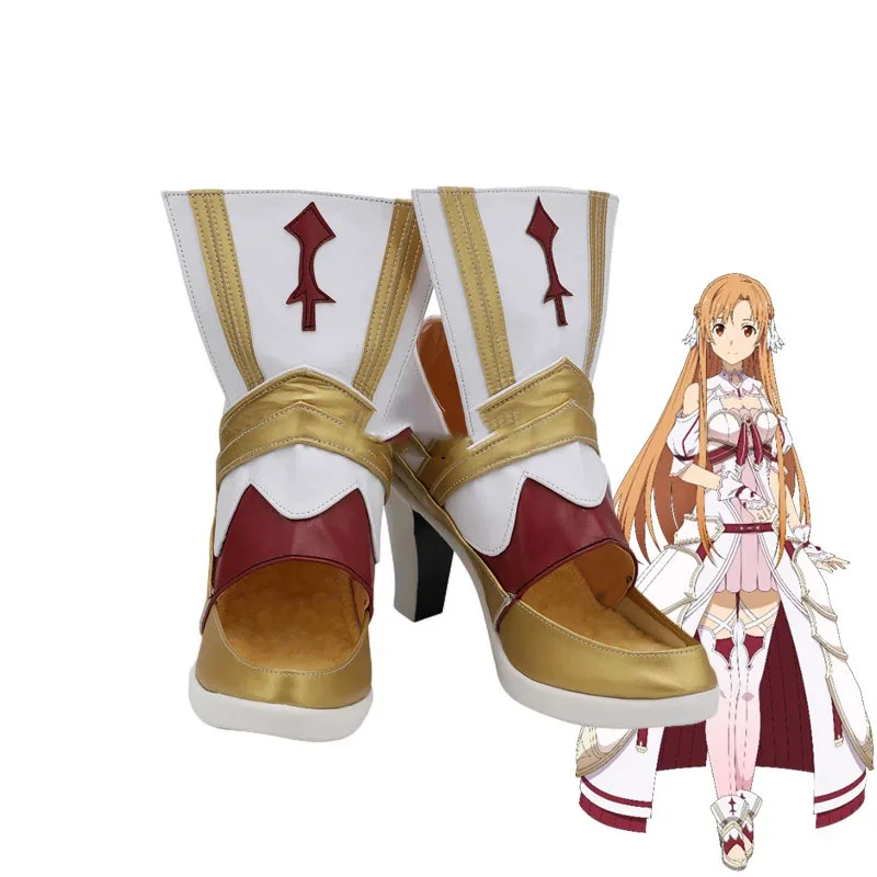 SAO обувь для вечеринки в Стиле косплей Sword Art Online Юки костюм Asuna косплея