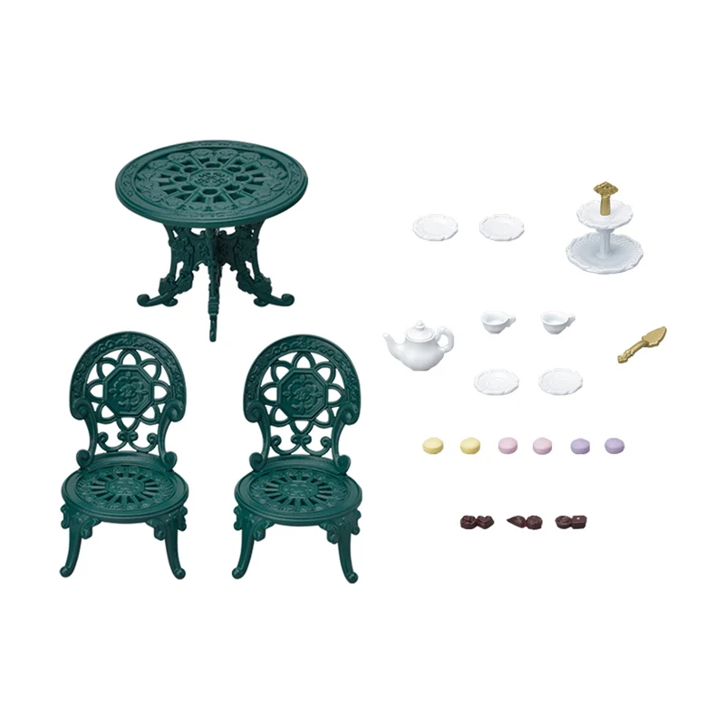 Sylvanian Families Dollhouse Scenes Accessories Town Series Tea and Treats Set No Figure Girl Gift New in Box 6012 4