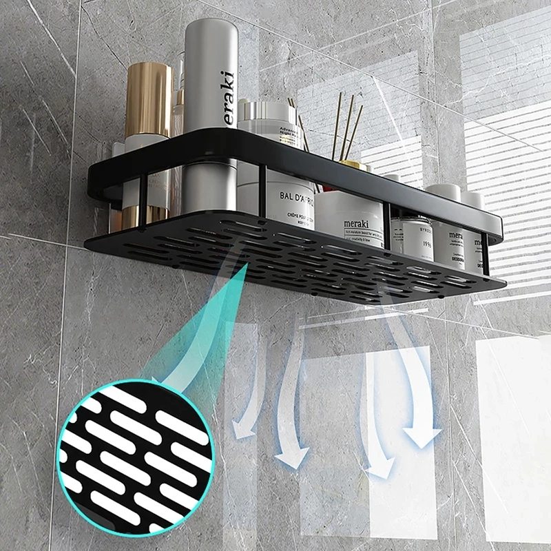Bathroom Shampoo Holder Punch-Free Shower Shelf Rack Corner Shelves Kitchen Storage Organizer Bathroom Accessories Set storage rack bathroom shelf bathroom shelf rack bathroom storage rack wall shelf organizer wall shelf