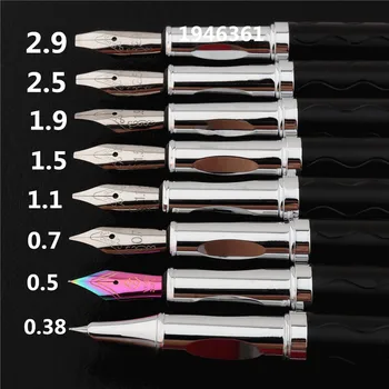 

Luxury quality 3037 Black Various size calligraphy Nib Fountain Pen School student stationery Supplies ink pens