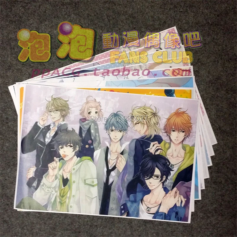 8 ピース セットアニメブラザーズコンフリクトポスター Conflict 朝比奈絵馬朝比奈正臣鹿目壁の写真 A3 フィルムポスターギフト Stickers Aliexpress