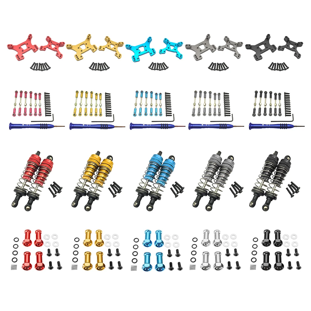 2x алюминиевый металлический передний задний амортизатор башня для Wltoys 144001 1/14