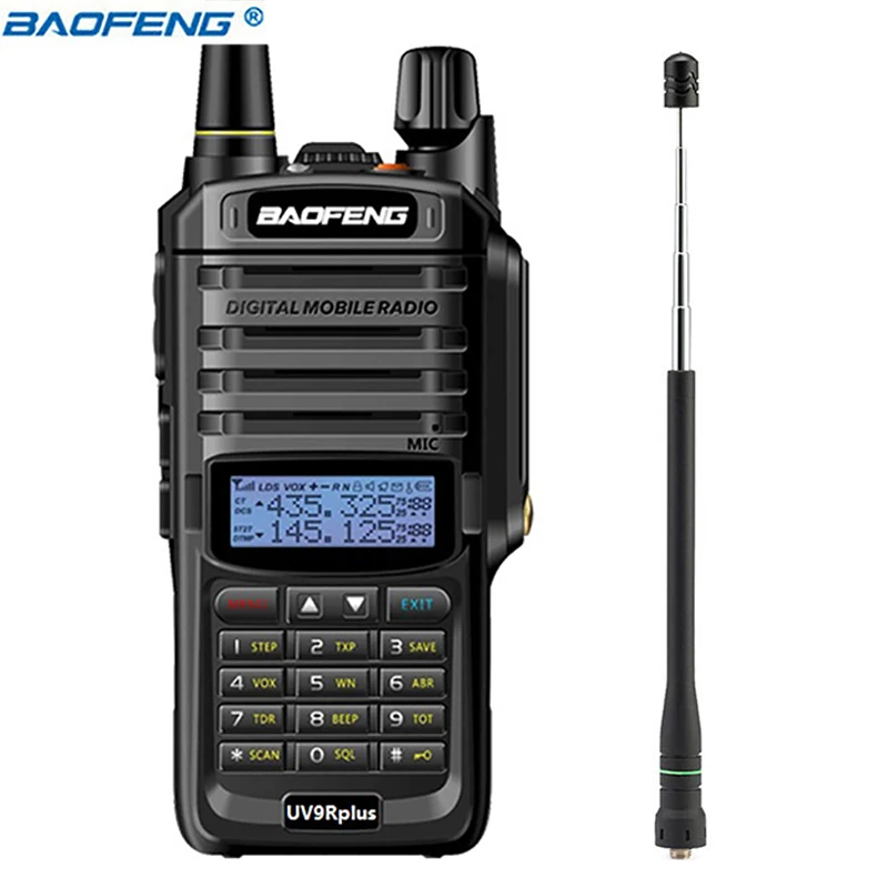 add Telescopic Baofeng UV-9R plus Водонепроницаемая портативная рация высокой мощности CB Ham 20 км дальность действия UV9R портативная двухсторонняя рация для охоты - Цвет: add Telescopic