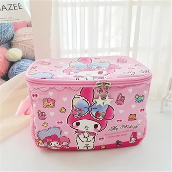 

1PCS 16CM Sumikko gurashi Melody Fashion Portable PU Lunch Bags Cartoon Picnic Bag Food Box Tote Storage For Women Girls NEW