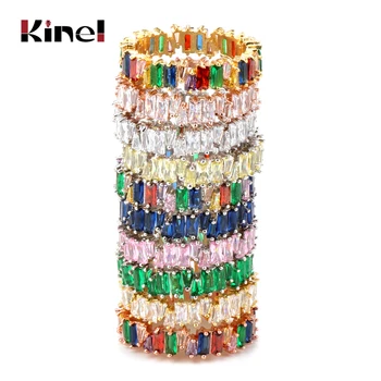 

Kinel Luxury Bridal Wedding Ring For Women Fashion Dubai Punk Cubic Zircon Engagement Jewelry Statement Stackable Finger Rings