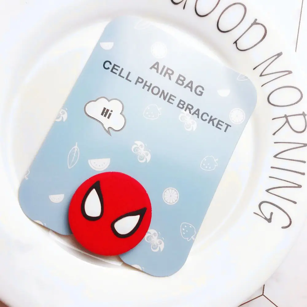 Универсальная подставка для мобильного телефона Marvel Человек-паук растягивающийся кронштейн мультяшная воздушная сумка для телефона расширяющийся Автомобильный держатель для телефона