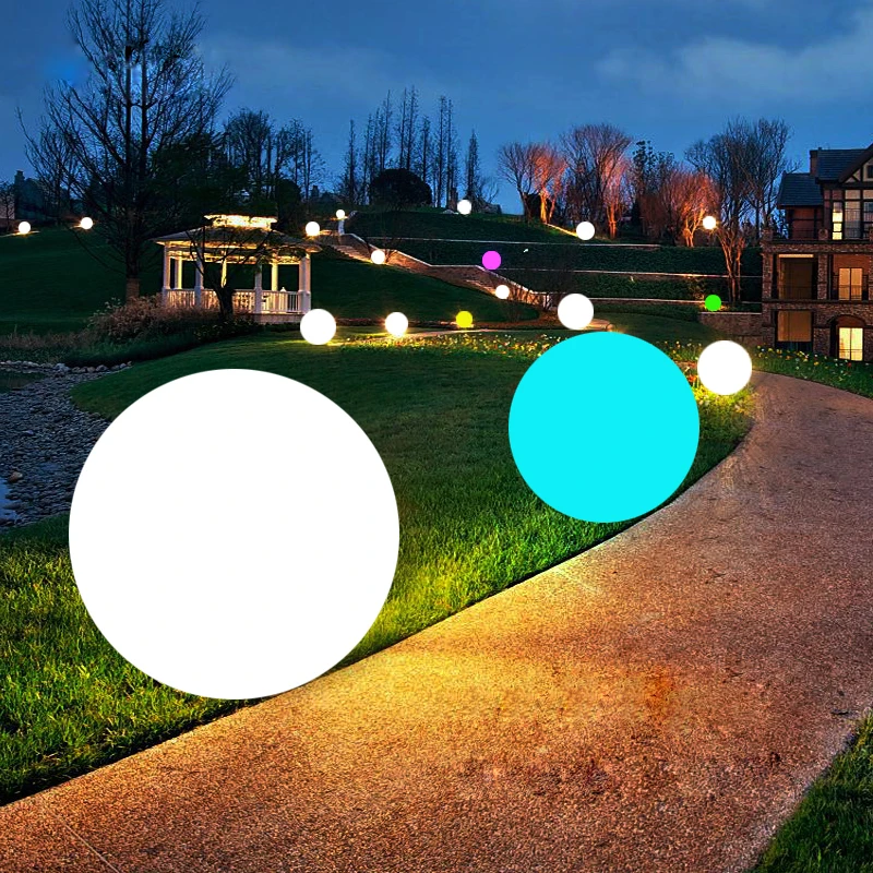 Luminária led para área externa com iluminação de jardim, lâmpadas de
