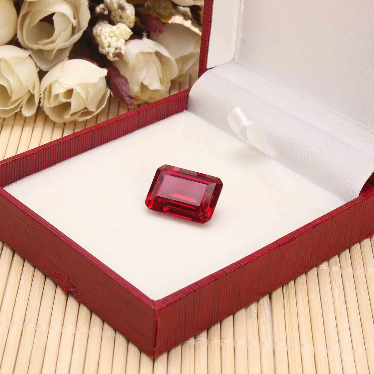 Горячая Мода 25.75CT13x18MM прямоугольная имитация крови алмаз пресс-папье ремесла DIY ювелирные изделия подарок свадебное украшение дома