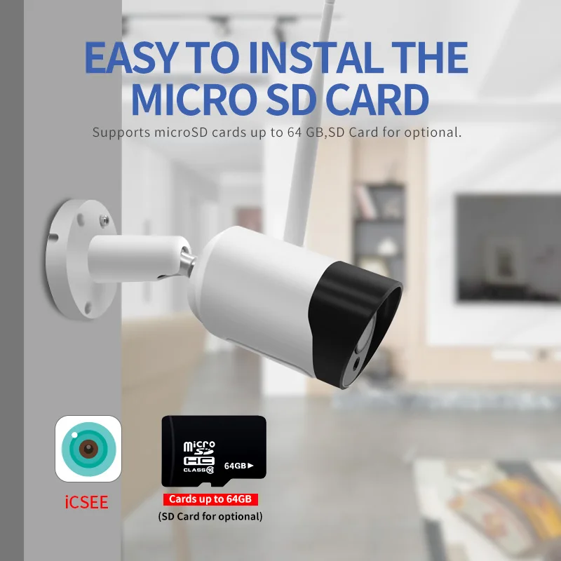 HD 5MP Wifi IP камера ONVIF 1080P Беспроводная Проводная CCTV цилиндрическая наружная