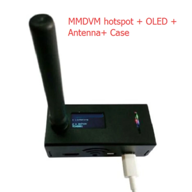 УВЧ/УКВ MMDVM горячих точек OLED модуль+ антенна+ чехол Поддержка P25 DMR YSF для Raspberry pi-звезда DMR 10 мВт RF Мощность 32-битный ARM