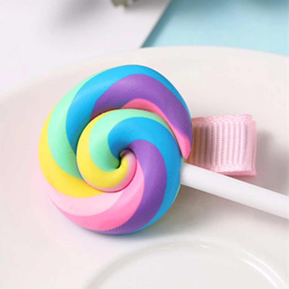 Милый леденец облако Радуга Hairgrip Девушки заколка для волос шпилька вечерние заколка для волос головные уборы милые Мультяшные волосы аксессуары