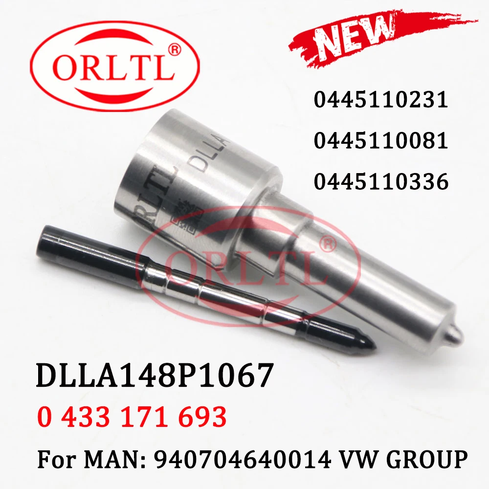 Common Rail Ugello Di Iniezione Di Dlla148P1067 Ugello 0 433 171 693 Per L'Uomo 940704640014 Vw 0445110231 0445110081 0445110336