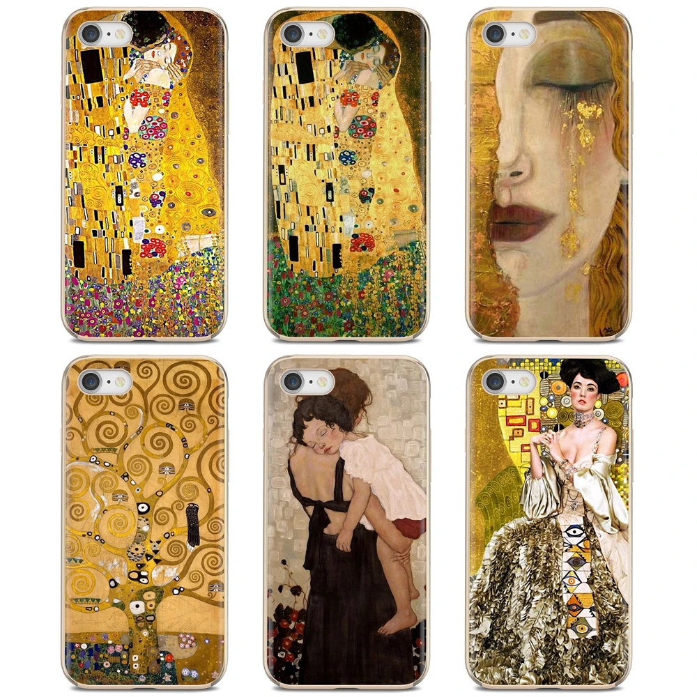 Чехол Kiss by Gustav Klimt для iPhone 11 Pro 4 4S 5 5S SE 5C 6 6S 7 8X10 XR XS Plus Max iPod Touch мягкий силиконовый