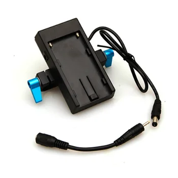 

F550 / F750 / F970 Battery Plate Adapter 12V Output Port with 15mm Tube Clamp for BlackMagic BMD BMCC 4K BMPCC Camera Rig