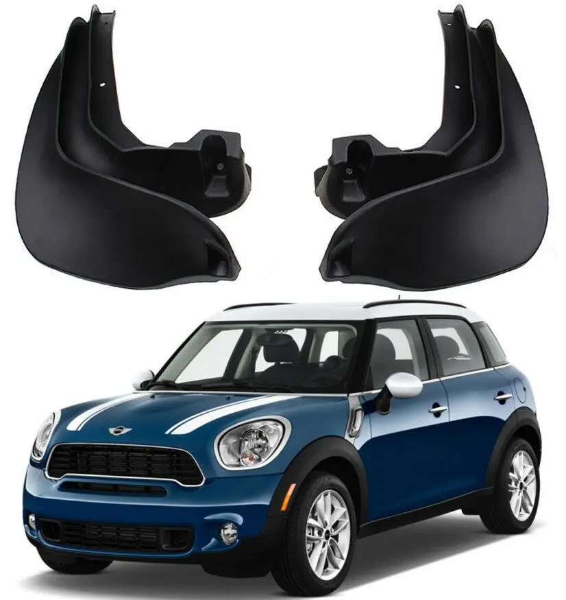 4PCS Car Mud Flaps For Mini Countryman R60 2010 2011 2012 2013 2014 2015 2016 Mudguards Splash Guards Mudflap Fender Flares | Автомобили и