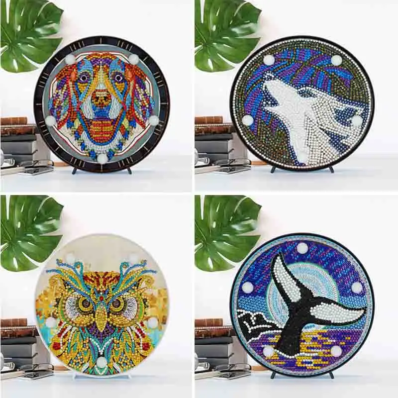 Алмазная живопись светодиодный светильник 5D алмазная вышивка продажа пейзаж