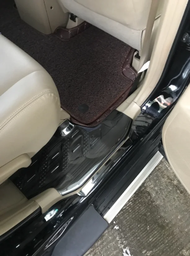 Нержавеющая сталь порог Накладка Добро пожаловать защита педали для Toyota highlander 2009- автомобильные аксессуары