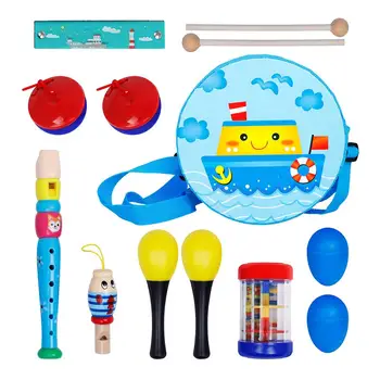 

8PCS Kids Musical Instrument Set Rhythm Music Education Toys For Children Playing Supplies