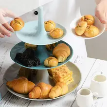 2/3 слоев короны, держатель для торта, подставка для десерта, фруктов, ручка в сборе, вечерние инструменты для украшения печенья и тортов, без пластины