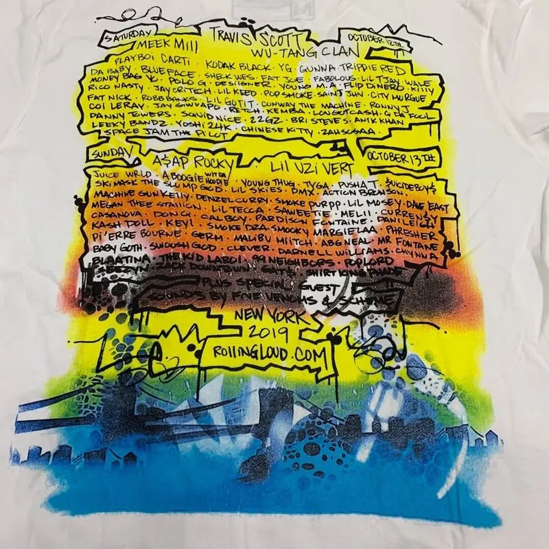 Трэвиса Скотта ASTROWORLD Футболка граффити кактус Джек Rolling Loud с длинным рукавом для мужчин и женщин футболки Harajuku ASTROWORLD 3D футболки