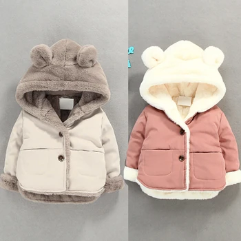 

Outdoor Fleece Children's Jacket for Spring Autumn Kids Jacket Hooded Warm Windbreaker cartoon fleece Children Clothing Xmas