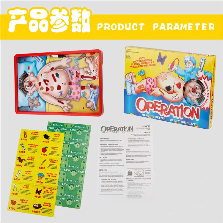  Simulation Operation Doctor Toys Set Desktop Fun Game Baby Early Learning Interactive Pretend Play 