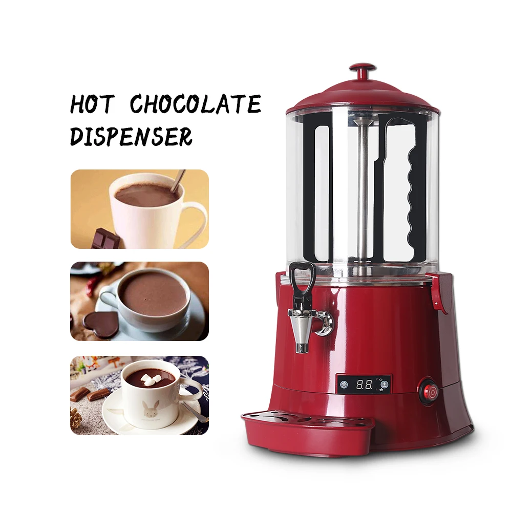 CHOCO10R 2.6 Gallon 10 Liter Hot Beverage / Hot Topping Dispenser - RED