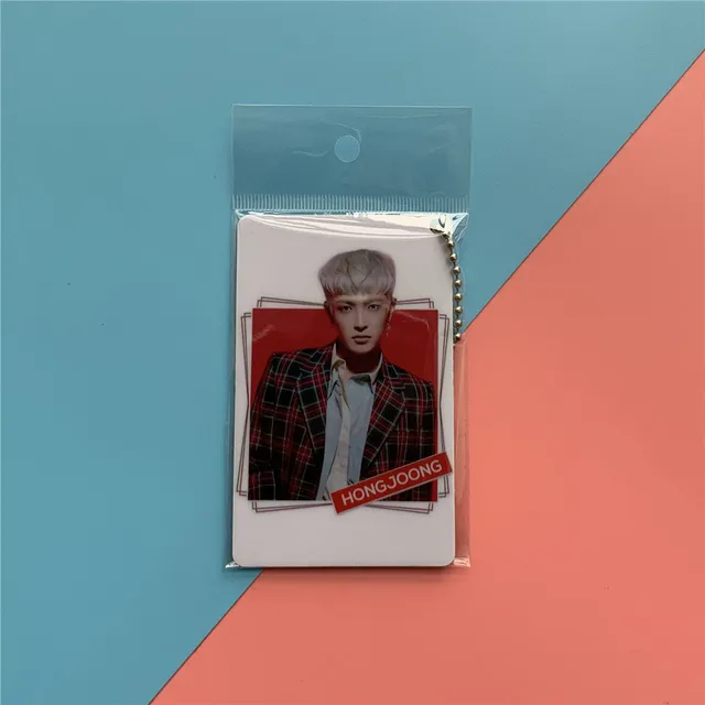 Ateez Double-Sided Printing Card Key Ring  5