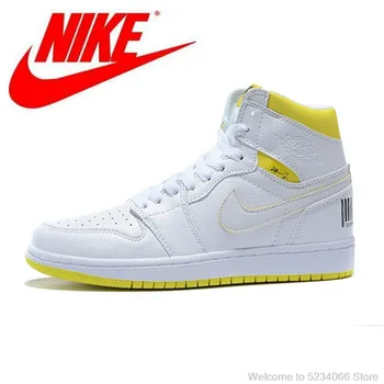 

Original NIke Air Jordan 1 AJ1 Men's Space First Class Middle Basketball comfortable Shoes Size 40-45