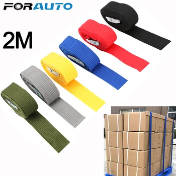 

2M Buckle Tie-Down Belt cargo straps for Car motorcycle bike With Metal Buckle Tow Rope Strong Ratchet Belt for Luggage Bag
