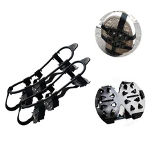 На открытом воздухе 24 зубы обуви когтей кошки Ices для снежной погоды противоскользящие Чехлы для обуви Grip Spike BB55