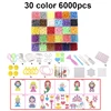 9000pcs DIY Fuse Beads Magic Water Creative beads set Pen Tweezer Pegboard Kit Accessories Girls Gift kids toys for Children ► Photo 3/6